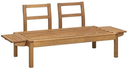 Tuinbank Orleàns - Naturel - 66x157x66 Cm - Hout - Bruin