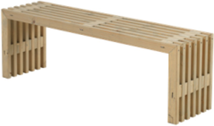 Tuinbank Rustik - Dennenhout grijs gebeitst - 138 x 36 x 45 cm Bruin licht