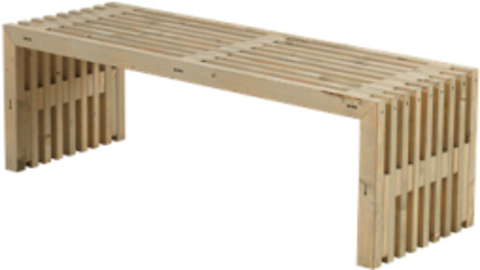 Tuinbank Rustik - Dennenhout grijs gebeitst - 138 x 49 x 45 cm Bruin licht