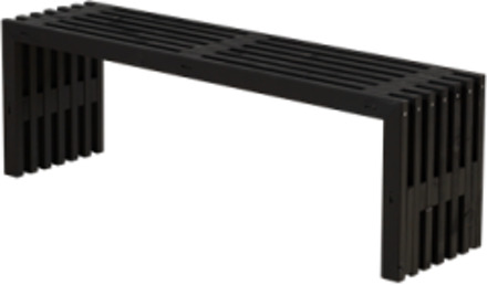 Tuinbank Rustik - Dennenhout zwart gebeitst - 138 x 36 x 45 cm