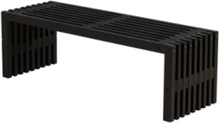 Tuinbank Rustik - Dennenhout zwart gebeitst - 138 x 49 x 45 cm
