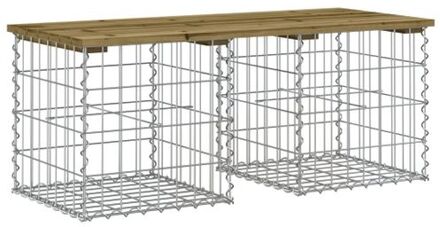 Tuinbank schanskorfontwerp 103x44x42 cm geïmpregneerd hout Bruin