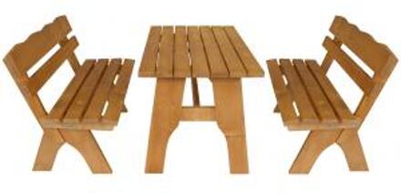 Tuinbankje.nl Freital 3-delig houten picknictafel 120cm