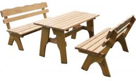 Tuinbankje.nl Freital 3-delig houten picknictafel 150cm
