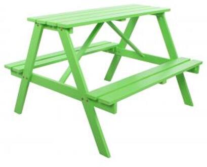Tuinbankje.nl Trendy kinderpicknicktafel groen