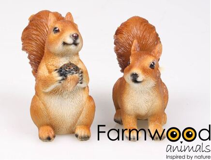 Tuinbeeld eekhoorn 10x5x9cm