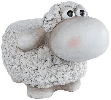 Tuinbeeld schaap magnesium 38x27x27,5cm wit