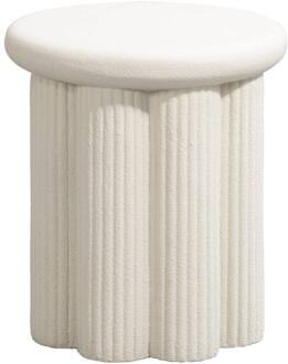 Tuinbijzettafel Parga - Zand - 45xØ40 Cm - Magnesiumoxide - Beige