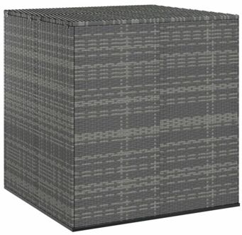 Tuinbox 100x97,5x104 cm polyetheen rattan grijs