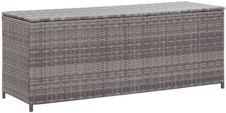 Tuinbox 120x50x60 cm poly rattan grijs