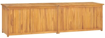 Tuinbox 200x50x55 cm massief teakhout Bruin