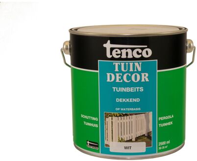 tuindecor beits dekkend wit - 2 5 liter