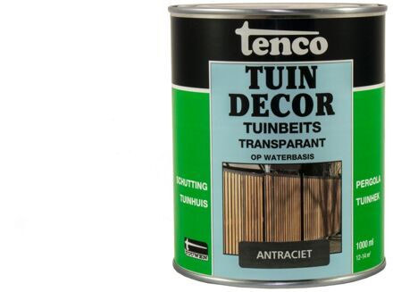 tuindecor beits transparant antraciet - 1 liter