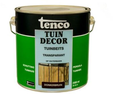 tuindecor beits transparant donkerbruin - 2,5 liter