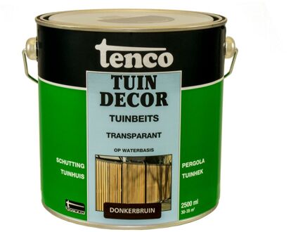 tuindecor beits transparant donkerbruin - 2,5 liter