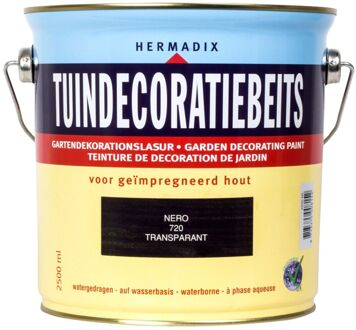 Tuindecoratiebeits 720 nero 2500 ml Zwart