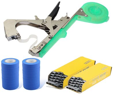 Tuingereedschap Koppelverkoop Machine Hand Tuin Tapetool Set Plant Koppelverkoop Tape Tool Met Nail Set Voor Fruit Bloem Groente Wijnstok tomaat style4