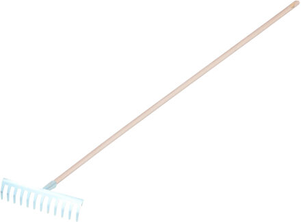 Tuinhark - metaal - 12 tanden - 29,5 cm - inclusief steel 120 cm