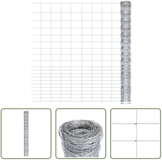 Tuinhek - Gegalvaniseerd Staal - 50 x 1.6 m - Multifunctioneel Zilverkleurig