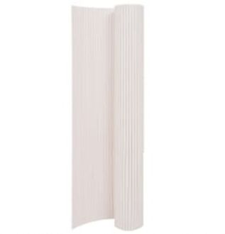 Tuinhek PVC - 110 x 300 cm - Wit - UV- en weerbestendig - eenvoudig aan te passen