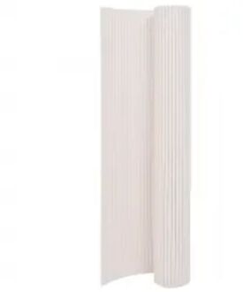 Tuinhek - PVC - 110 x 400 cm - wit - UV- en weerbestendig