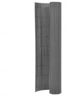 Tuinhek PVC - 110x500 cm - grijs