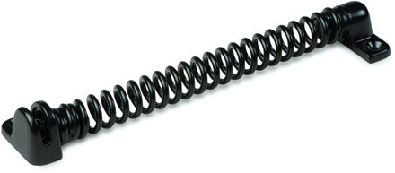 Tuinhekveer - staal - zwart - gelakt - 20 cm - heksluitingen / deursluiters