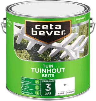 Tuinhout Beits - Dekkend Zijdeglans - Wit - 2,5L