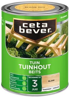 tuinhout beits transparant blank - 750 ml.