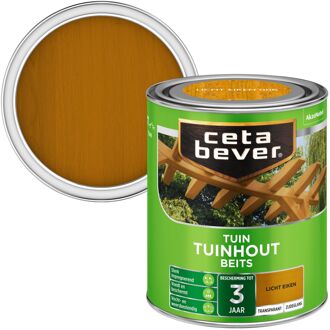 tuinhout beits transparant zijdeglans licht eiken 006 - 750 ml.