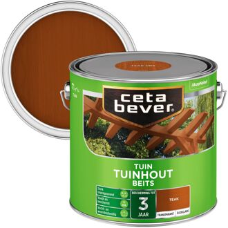 Tuinhout Beits - Transparant Zijdeglans -Teak - 2,5L