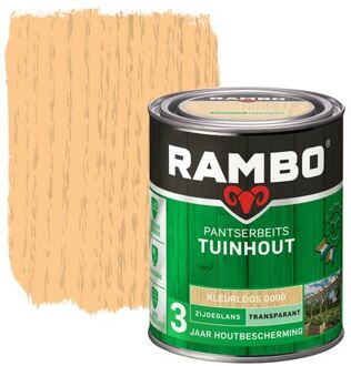 Tuinhout pantserbeits zijdeglans transparant kleurloos 0000 750 ml