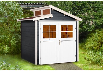 Tuinhuis 226 - Antraciet/wit - 252x205cm