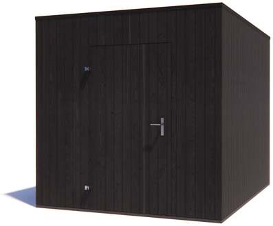tuinhuis Kubix Vuren ZWART 250 x 300 cm