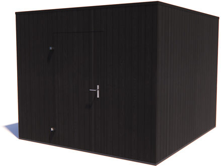 tuinhuis Kubix Vuren ZWART 300 x 300 cm
