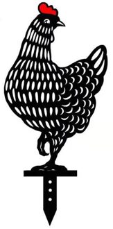 Tuinieren Ornamenten Kip Yard Art Outdoor Tuin Achtertuin Gazon Decor Metalen Hen Yard Decor Pasen Decoraties