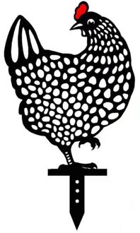 Tuinieren Ornamenten Kip Yard Art Outdoor Tuin Achtertuin Gazon Decor Metalen Hen Yard Decor Pasen Decoraties