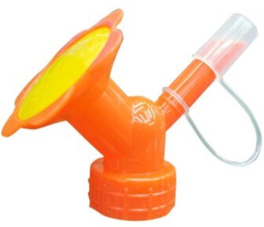 Tuinieren Sprinkler Draagbare Gieter Nozzle Indoor 2In1 Plastic Sprinkler Irrigatie Douchekop Tuin Gereedschap oranje