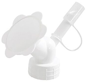 Tuinieren Sprinkler Draagbare Gieter Nozzle Indoor 2In1 Plastic Sprinkler Irrigatie Douchekop Tuin Gereedschap wit