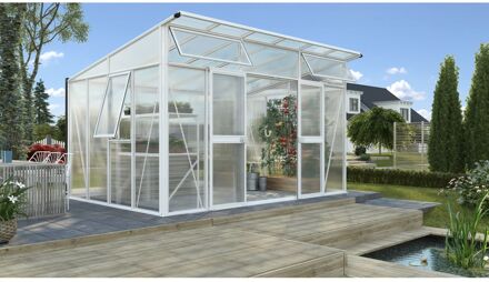 Tuinkas Aphrodite 11500 - Polycarbonaat 10mm - Wit - 393x295x242cm