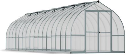 Tuinkas Bella 8x32 - Polycarbonaat 6mm - Zilver - 244x964x218cm
