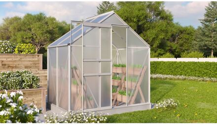 Tuinkas Comet 2500 - Polycarbonaat 4mm - Aluminium - 195x131x197cm