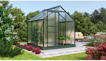 Tuinkas Comet 3800 - Polycarbonaat 4mm - Smaragd - 195x195x197cm