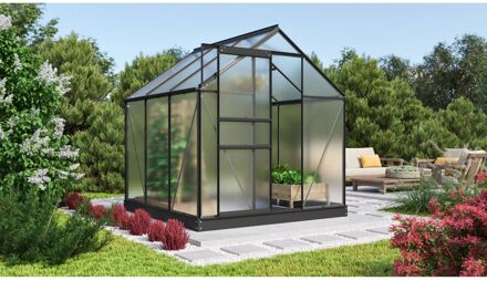 Tuinkas Comet 3800 - Polycarbonaat 4mm - Zwart - 195x195x197cm