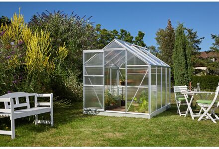 Tuinkas Comet 5000 - Polycarbonaat 4mm - Aluminium - 195x257x197 Cm