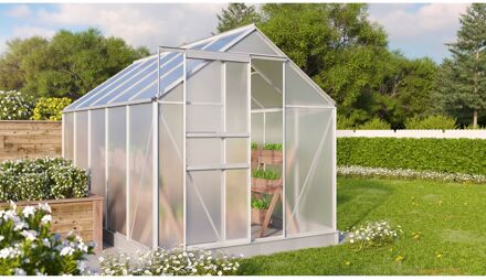 Tuinkas Comet 6200 - Polycarbonaat 4mm - Aluminium - 195x321x197cm