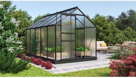Tuinkas Comet 6200 - Polycarbonaat 4mm - Zwart - 195x321x197cm