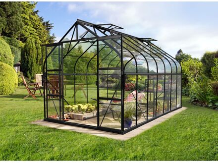 Tuinkas Diana 11500 - Veiligheidsglas 3mm - Zwart - 264x445x255cm