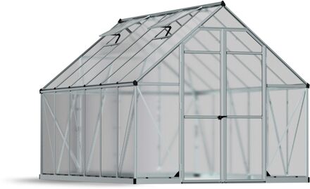 Tuinkas Essence 8x12 - Polycarbonaat - Zilver - 244x367x229cm