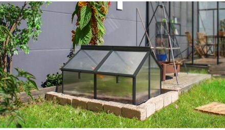 Tuinkas Gaia Jumbo - Polycarbonaat 4mm - Zwart - 83x119x72cm